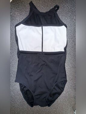 Five Dancewear Leotard Black/White Size Adult Medium